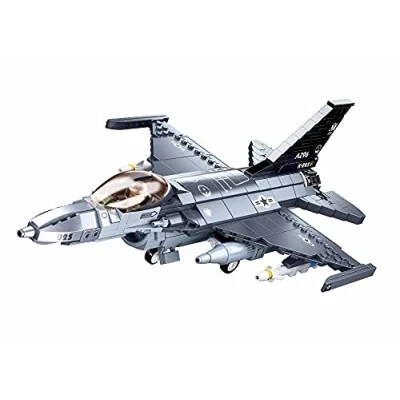 Afbeelding van Sluban Model Bricks F 16C Falcon Fighter 521pcs, M38 B0891, meerkleurig