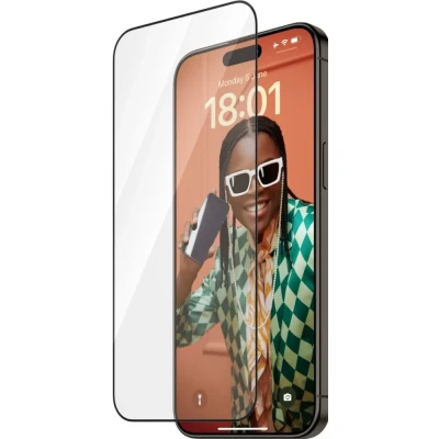 Afbeelding van PanzerGlass Refresh Screen Protector Geschikt voor Apple iPhone 15 Pro Max Case Friendly Tempered Glass Full met EasyAligner Montageframe