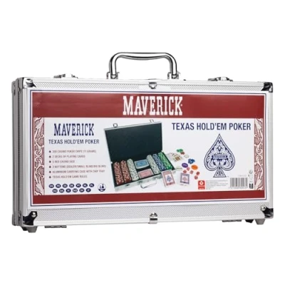 Afbeelding van Maverick Cartamundi Poker Set Texas Hold&#039;em 300 Pokerchips