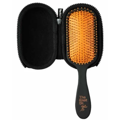 Afbeelding van The Knot Dr. Pro Borstel Wet Hybrid Detangler with Hardcase Tangerine 1St