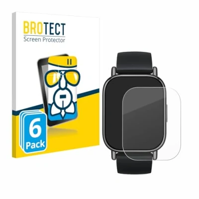 Afbeelding van BROTECT Glas Screen Protector voor Xiaomi Redmi Watch 5 Lite (6 Stuks) Schermbeschermer [9H Hardheid, Beschermglas Folie niet Gehard Glas]
