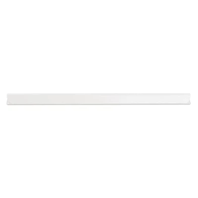 Afbeelding van DONAU Universele klemrails, 10 stuks, klemrail DIN A4/6 mm voor ca. 60 vellen, klemlijst inkijkwerende strips, bevestigingsclips, pvc kunststof, wit
