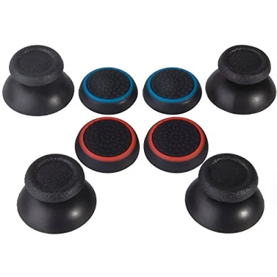 Afbeelding van Vervanging Joystick Thumbsticks en siliconen Thumb Grip voor PS4 controller, 8 stuks