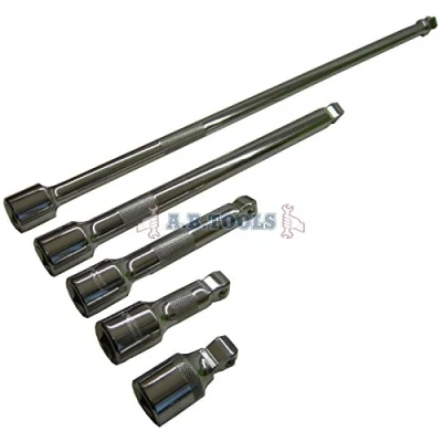 Afbeelding van 1/2 &quot;Drive Wobble Socket Ratchet Extension Bar Set 50mm 450mm 5st