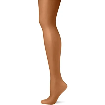 Afbeelding van Pretty Polly Panty Nylons Glans Katoenen Kruisje 10 Den. Small 34/38 Barely Black Bijna Bruin