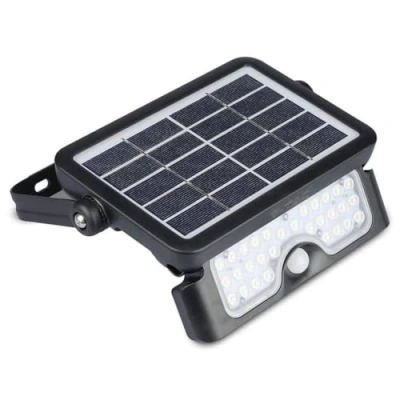 Afbeelding van V TAC VT 777 5 Zwarte Solar Schijnwerper IP65 5W 500 Lumen 4000K