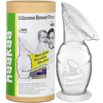 Afbeelding van haakaa Handmatige Borstpomp Borstmelk Collector Melkpomp met Zuigbasis 5oz/150ml