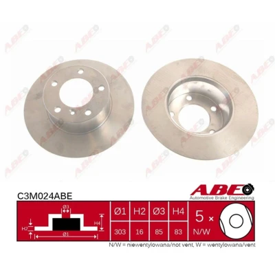 Afbeelding van ABE Remschijven C3M024ABE