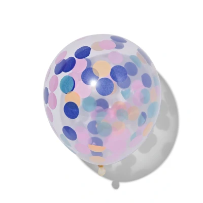 Afbeelding van HEMA Confetti Ballonnen 6 Stuks (multicolor)
