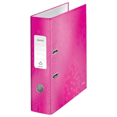 Afbeelding van Ordner Leitz Wow 1005 180 85mm karton A4 roze