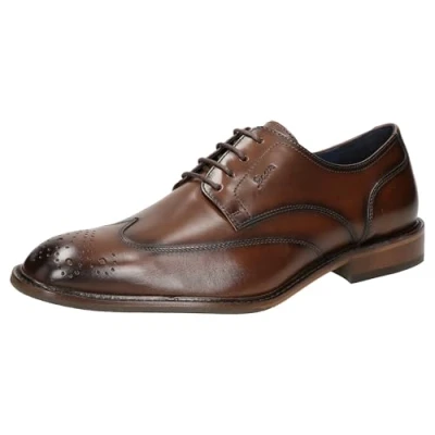 Afbeelding van Sioux Malronus Veterschoenen, Heren, Maat: 39,5, Braun Leer