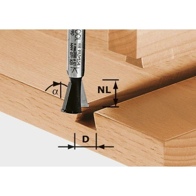 Afbeelding van Festool Accessoires HW S8 D14,3/13,5/15 Zwaluwstaartfrees 490990