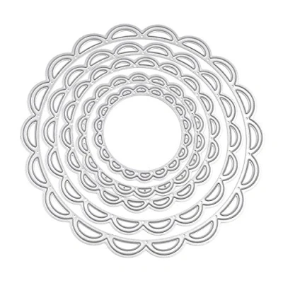 Afbeelding van U horizon 5Pcs Bloem Cirkel Snijden Dies, DIY Scrapbooking Metalen Embossing Stencil Voor Album Papier Kaart Art Craft Decoratie Gift