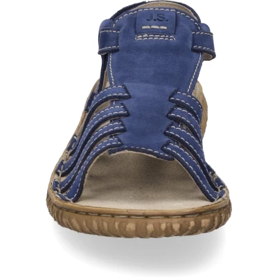 Afbeelding van Josef Seibel Ronja 07 Sandalen met sleehak, Dames, Maat: 37, Ocean Leer