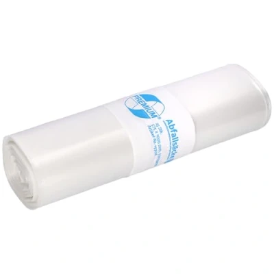Afbeelding van Vuilniszakken DEISS PREMIUM transparant, 60 my, 70 l