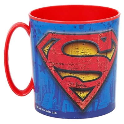 Afbeelding van Stor Superman Magnetronbeker van kunststof, herbruikbaar, 350 ml