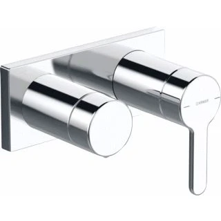 Afbeelding van Hansa designo matrix afbouwdeel voor 2 gats inbouw wandkraan met weg omstelling chroom 44519583