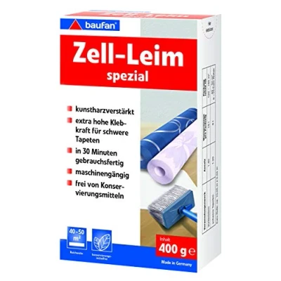 Afbeelding van Baufan Zell Lijm Spezial, voor zwaar en rauhfaserbehang, 400 g