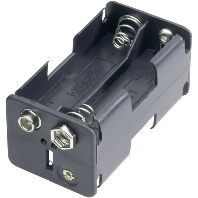 Afbeelding van Goobay 12466 Batterijhouder 4 AA (penlite) Drukknopaansluiting (l x b h) 61.5 30 31.5 mm