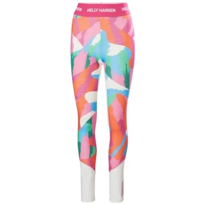 Afbeelding van Helly Hansen Dames LIFA Merino Midweight Graphic Base Layer Broek, 014 Off White Jpb Aop, L