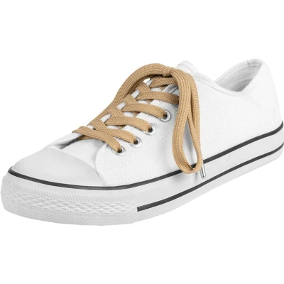 Afbeelding van Platte schoenveters Sneaker veters Kleur: Taupe Lengte: 120cm Breedte: 10mm