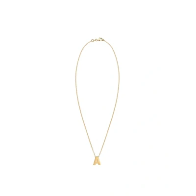 Afbeelding van Elli Letter A Initials Ketting goldcoloured, Dames, Maat: 45, Gold coloured