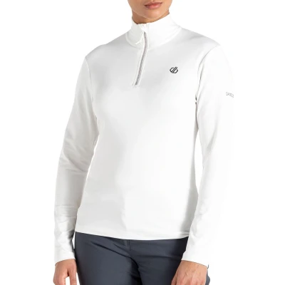 Afbeelding van Dare2B Dames Lowline II Lichtgewicht Core stretch Midlayer met Ilus Gerecycleerde warme rug stof, perfect voor skiën, snowboarden en wintersport crème