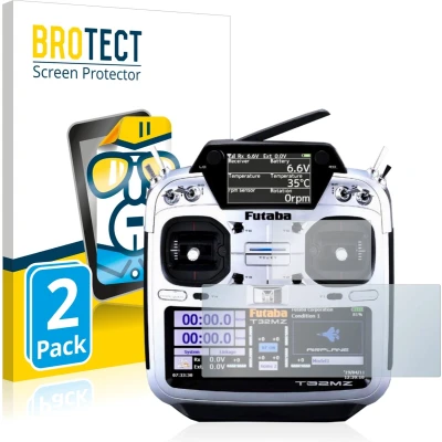 Afbeelding van BROTECT Screenprotector voor Robbe Futaba T32MZ Folie Beschermfolie transparant (2 Stuks)