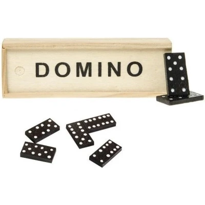 Afbeelding van Domino spel in houten kistje 5214