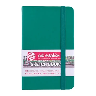 Afbeelding van Talens Art Creation schetsblok 9x14cm 80 vellen groen
