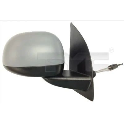 Afbeelding van Buitenspiegel Tyc 309 0110 Links Met grondlaag Instellen: kabel, Bol vormig FIAT: Panda II Hatchback