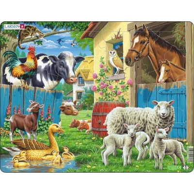 Afbeelding van Larsen Legpuzzel Maxi Boerderijdieren 23 Stukjes