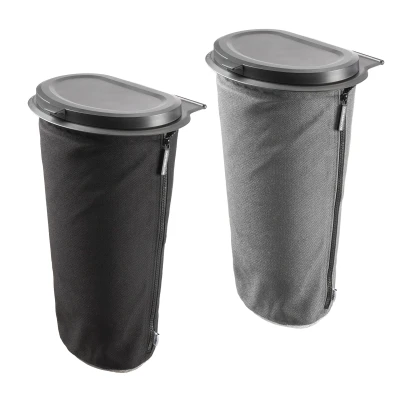 Afbeelding van Flextrash mobiele camping prullenbak 9 Liter Grijs