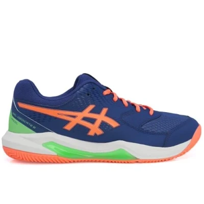 Afbeelding van Asics GEL Dedicate 8 Padelschoenen, Heren, Maat: 48, Dark/vivid coral Kunststof/ textiel