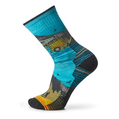 Afbeelding van Sok Smartwool Unisex Hike Light Cushion Great Excursion Print Crew Socks Multi Color XL