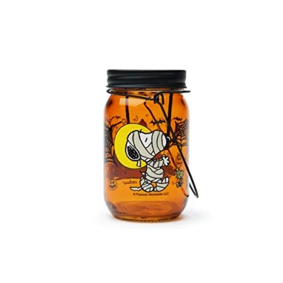Afbeelding van Excelsa Peanuts Halloween lantaarn voor theelicht, oranje, grootte: 7,5 x 13 cm