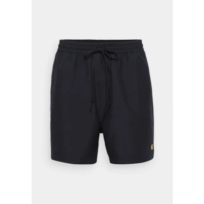 Afbeelding van Carhartt WIP heren Chase zwemshorts met steekzakken en logo in de kleur Zwart, maat: S