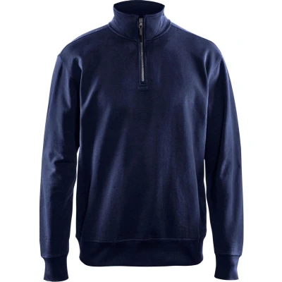 Afbeelding van Blaklader Sweatshirt met halve rits 3369 1158 Marineblauw M