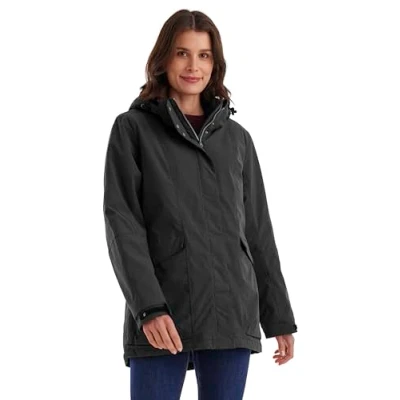 Afbeelding van killtec Functioneel jack voor dames, waterdicht, met afneembare capuchon, zwart, 42, 43285 000