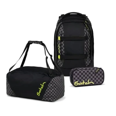 Afbeelding van Satch schoolrugzakset PACK Dark Skate 3 delig, vanaf leerjaar 5