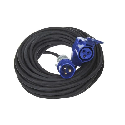 Afbeelding van Pro Plus CEE Verlengkabel 20 meter 3 x 1.5 mm2 met Haakse Contrastekker en Schuko Stopcontact