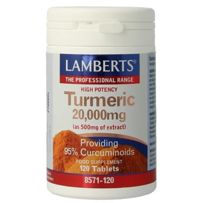 Afbeelding van Lamberts Curcuma 20.000mg (turmeric), 120 tabletten