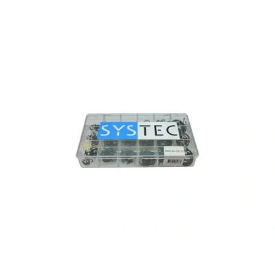 Afbeelding van SYSTEC assortimentsdoos zekeringsringen gefosfateerd gezwart staal 18 maten DIN 472 (262 delig)