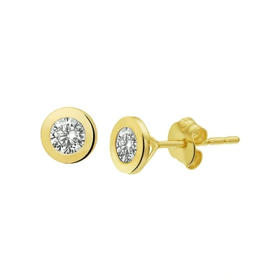 Afbeelding van Oorknoppen 4016948 Zirkonia Geelgoud Glanzend