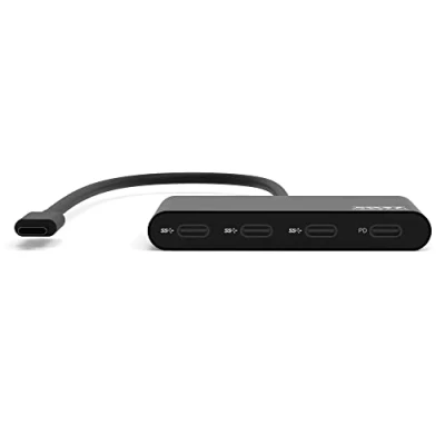 Afbeelding van Connect Hub USB type C 3 x 3.1 + 1 laadaansluiting snelheid 5 Gbit/s PD 100 W