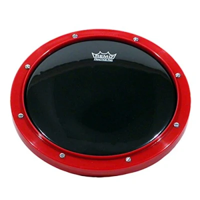 Afbeelding van Remo RT 0008 58 8&quot; Rood Afstembaar Oefenblok met Ambassador Ebony Drumhead
