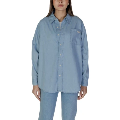 Afbeelding van Calvin Klein Jeans Oversized Overhemdblouse, Dames, Maat: XS, Denim light