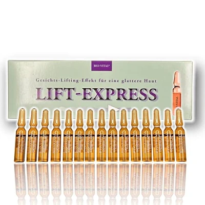 Afbeelding van 15 x 2 ml originele luxe Lift Express ampullen voor een stralende huid gezichtslifting effect gladdere