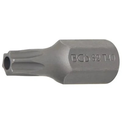 Afbeelding van BGS 4640 Bit 10 mm (3/8&quot;) buitenzeskant T profiel (voor Torx) met boring T40