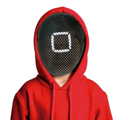 Afbeelding van Squid Game Vierkant PVC masker voor kinderen